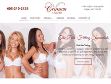 Tablet Screenshot of crimsonlingerie.com